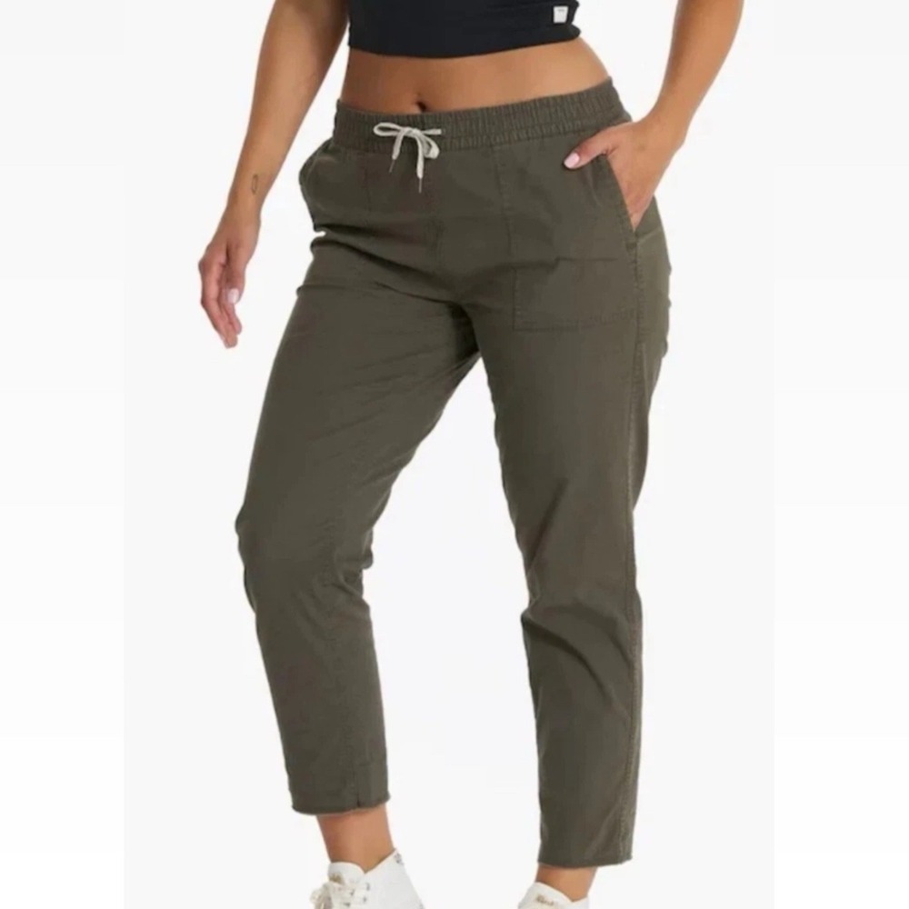 Vuori ripstock Jogger Pants Olive Green boho casual travel Pockets Large
